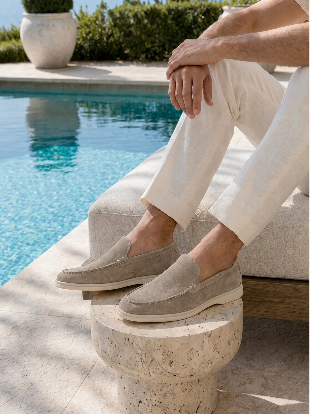 Classic Loafers Light Grey