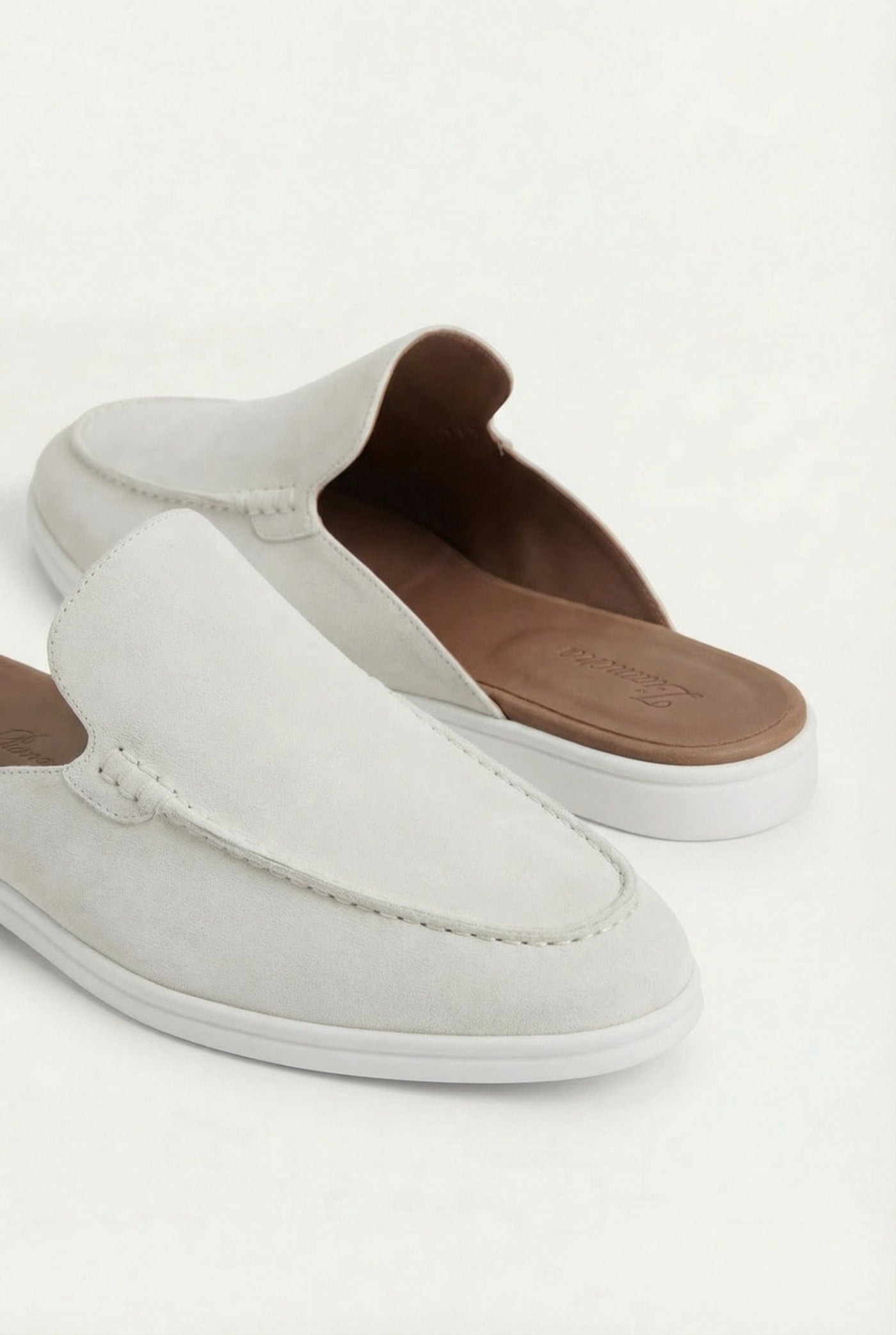 Yacht Suède Mule White