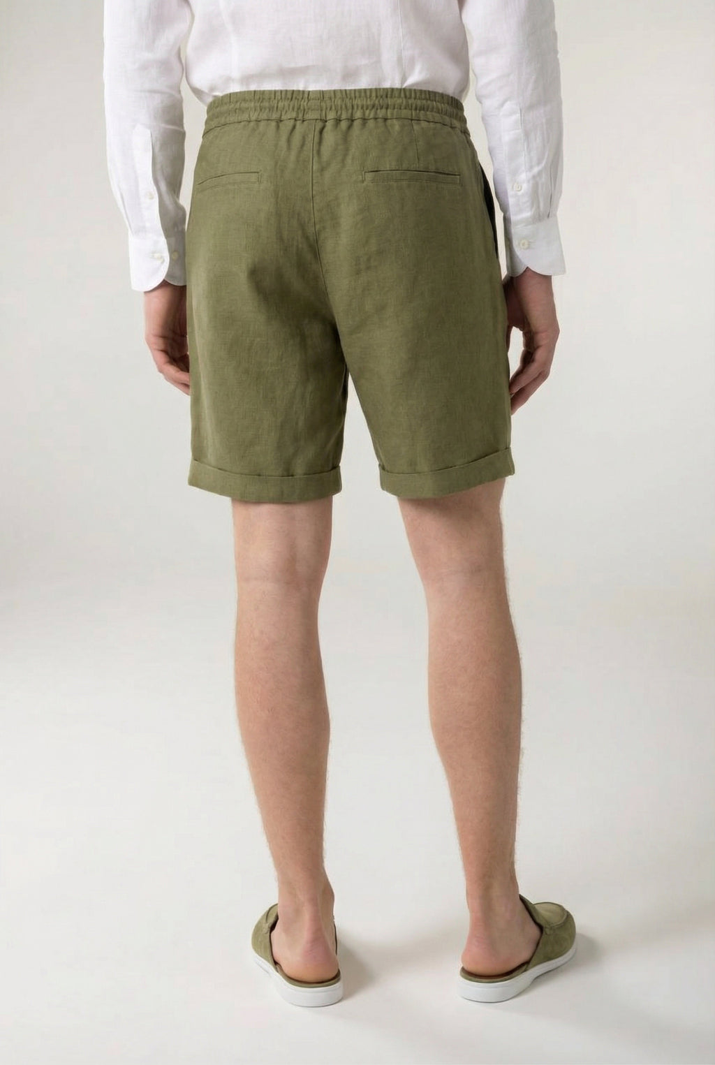 Cavalién Linen Short Olive