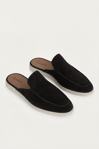 Yacht Suede Mule Black