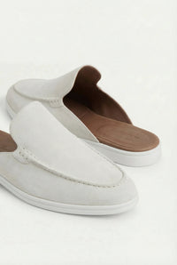 Yacht Suède Mule White