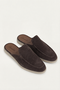 Yacht Suede Mule Brown
