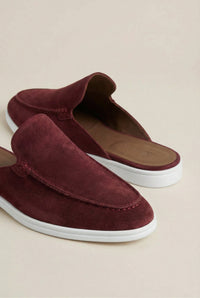 Yacht Suède Mule Burgundy