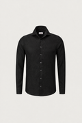 Long Sleeve Linen Shirt Black