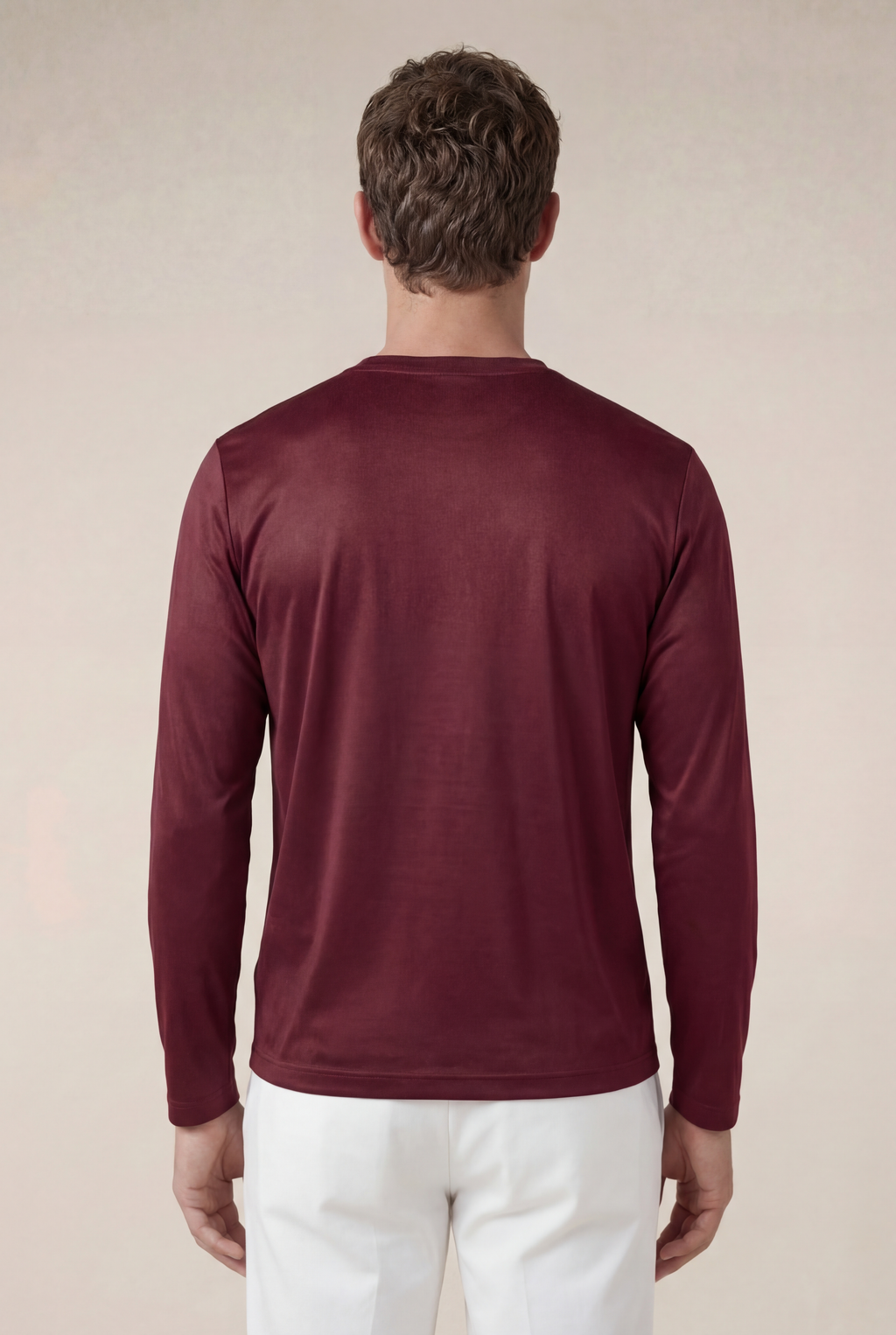 Cavalién Long Sleeve Tee Burgundy