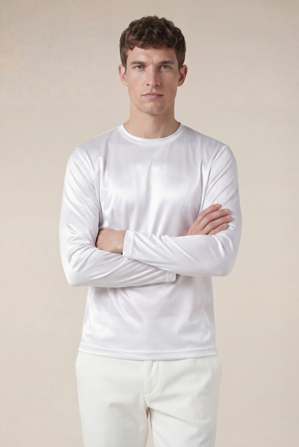 Cavalién Long Sleeve Tee White