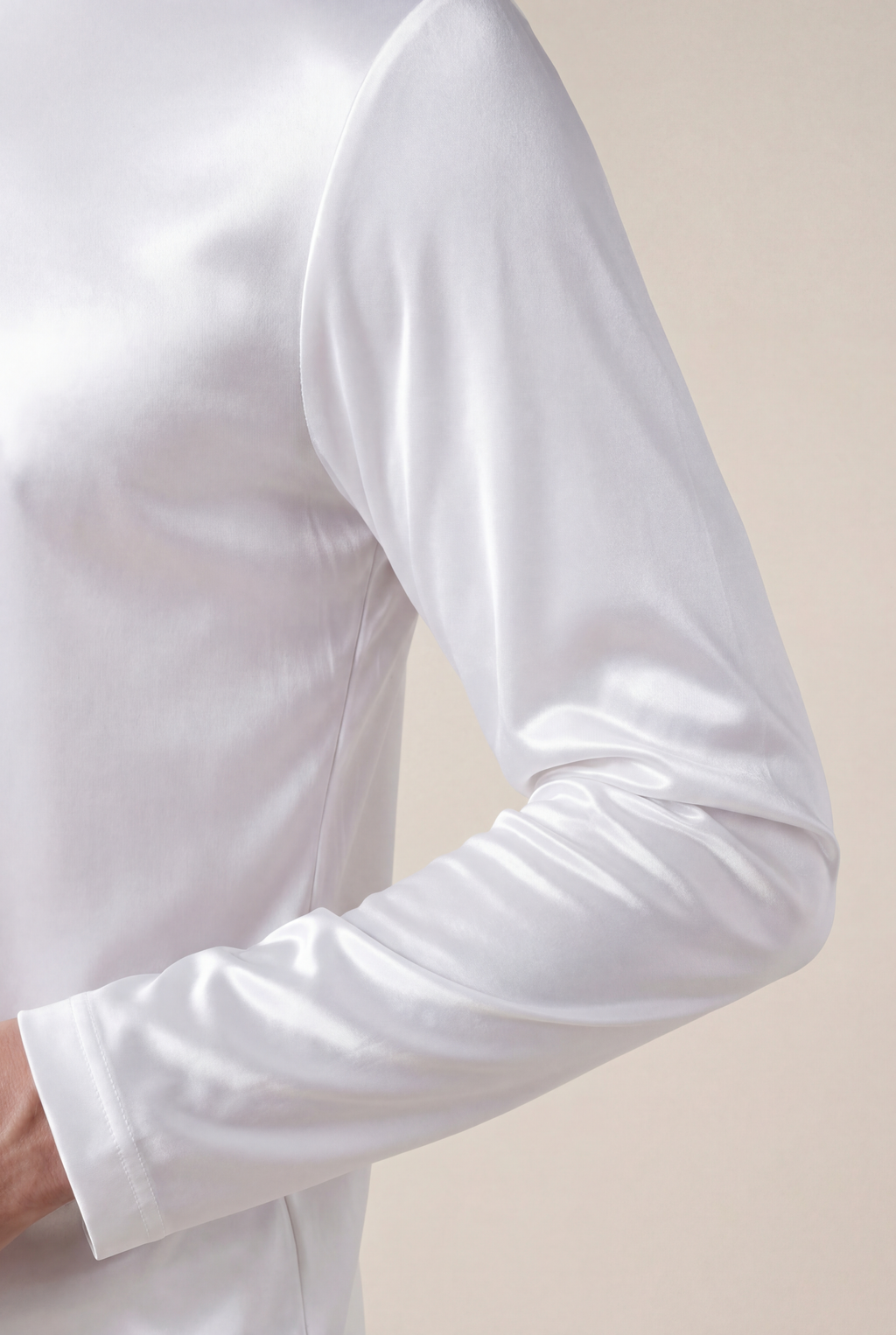 Cavalién Long Sleeve Tee White